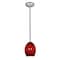 Access Lighting Brandy FireBird, Pendant, Brushed Steel Finish, Red Sky Glass 28023-1R-BS/RUSKY - alternate 1